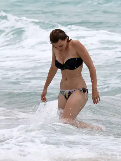 Aimee Teegarden's Beach Getaway in Miami