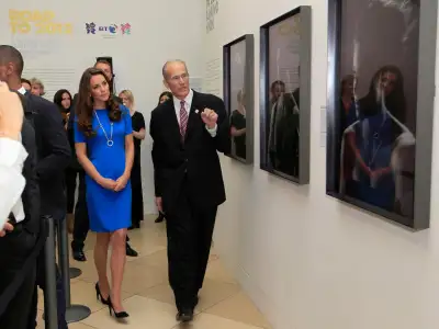 Kate Middleton's Regal Visit to the National Portrait Gallery in London