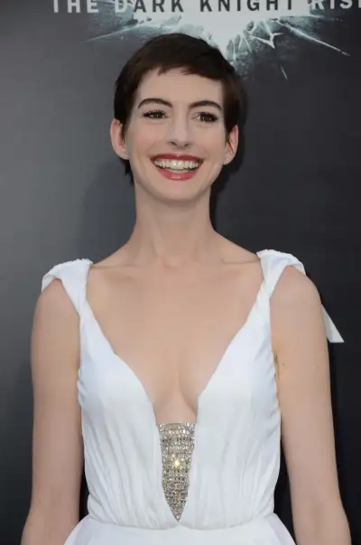 Anne Hathaway Shines at The Dark Knight Rises Premiere in NYC