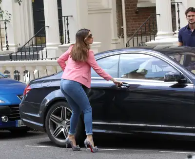 Kelly Brook's London Drive: Chic Style on the Streets