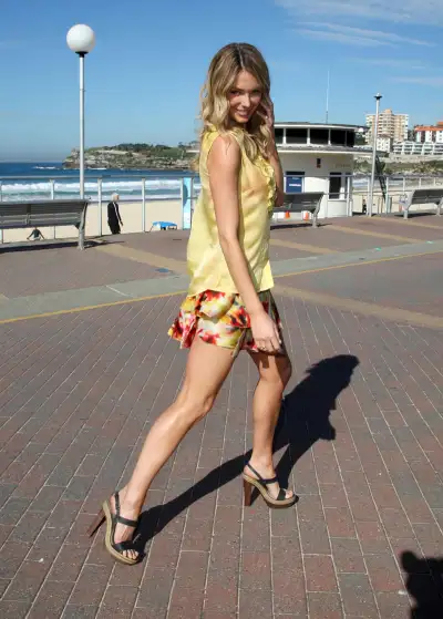 Jennifer Hawkins Graces Lovable Launch Event at Bondi Beach, Sydney