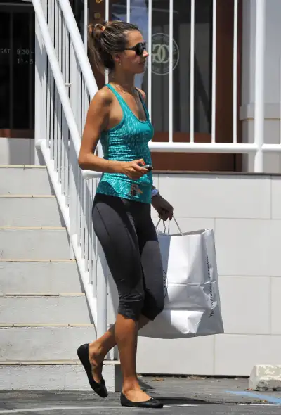 Alessandra Ambrosio Takes a Leisurely Stroll in Santa Monica