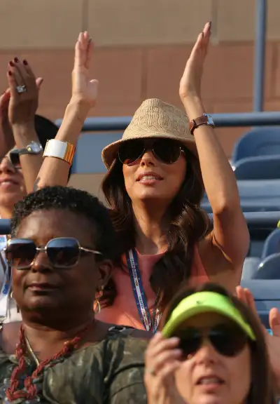 Eva Longoria Courts Attention: A Day at the US Open in New York City - August 2012