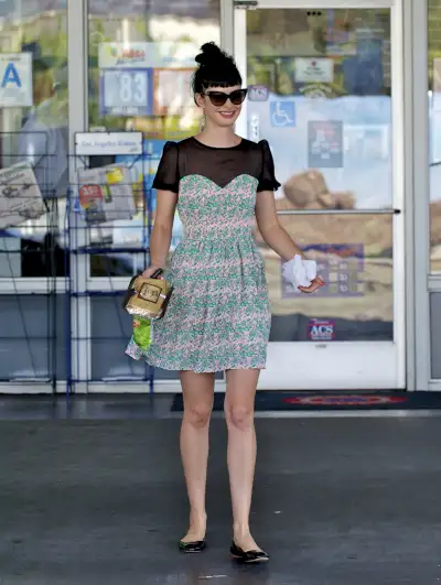 Krysten Ritter's Effortless Elegance: Leaving a Los Angeles Gas Station - August 2012