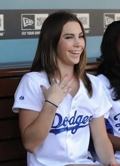 McKayla Maroney's Winning Smile at the LA Dodger Baseball Game