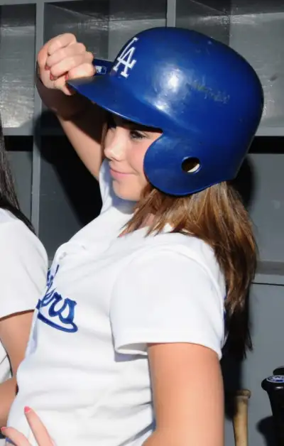McKayla Maroney's Winning Smile at the LA Dodger Baseball Game