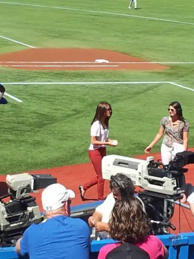 Kristin Kreuk Takes Center Field: Throwing the First Pitch at the Toronto Blue Jays Baseball Game