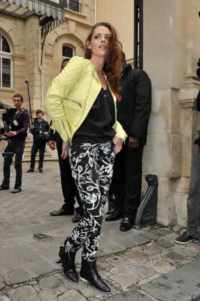 Kristen Stewart: A Front-Row Star at the Balenciaga Fashion Show in Paris, September 27, 2012